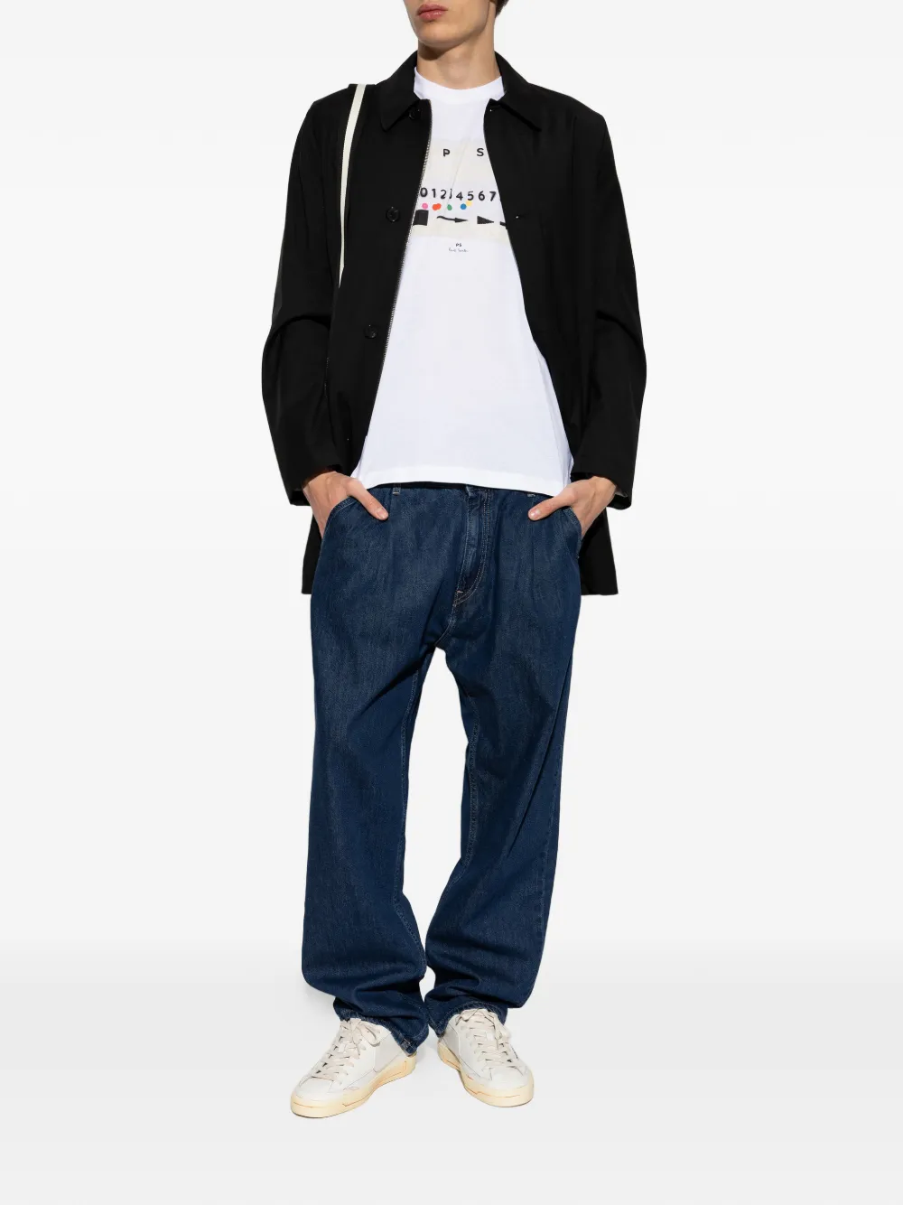 PS Paul Smith Katoenen T-shirt met grafische print Wit