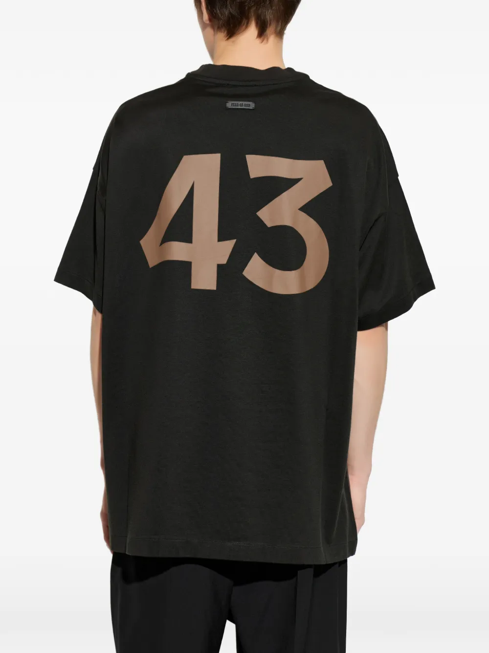 Fear Of God 43 T-shirt met logo-print Zwart