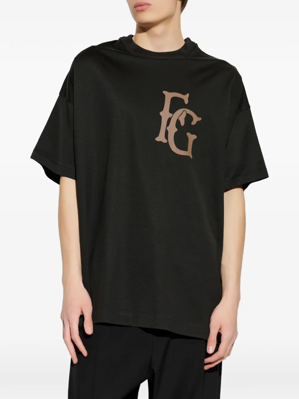 Fear Of God 43 T-shirt met logo-print Zwart