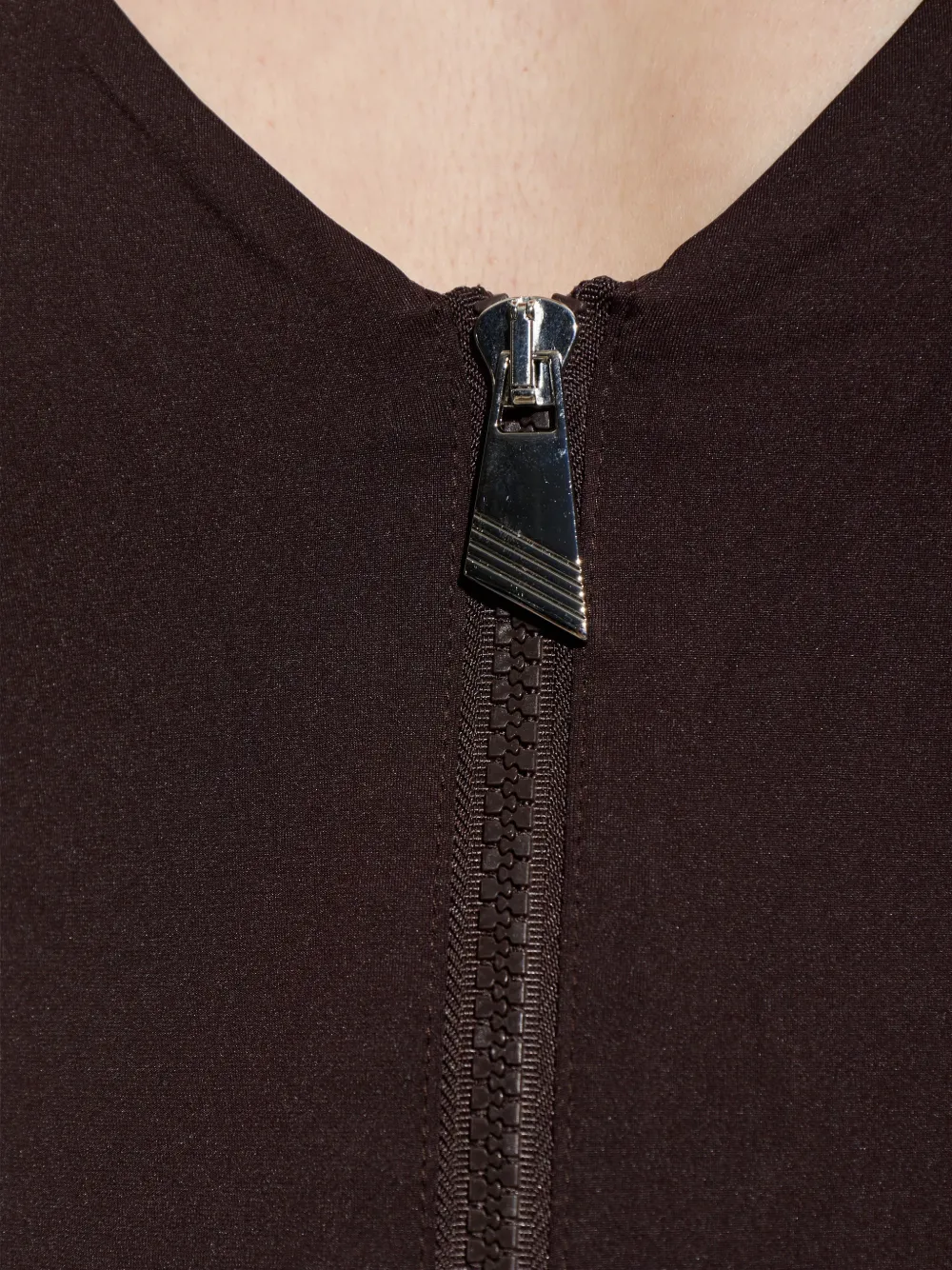 The Attico Badpak met ritssluiting Bruin