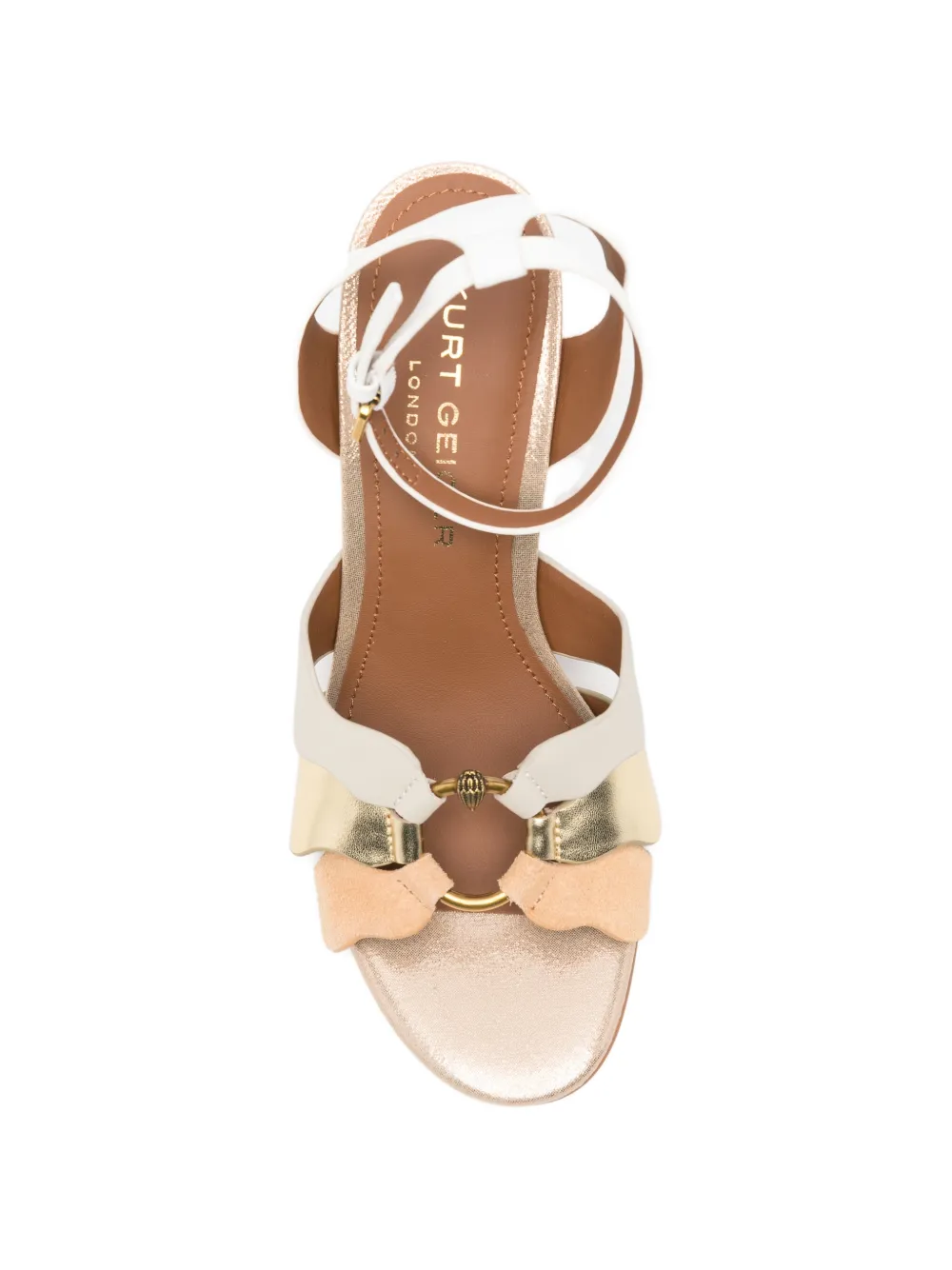 Kurt Geiger London scalloped-edge buckled sandals Goud