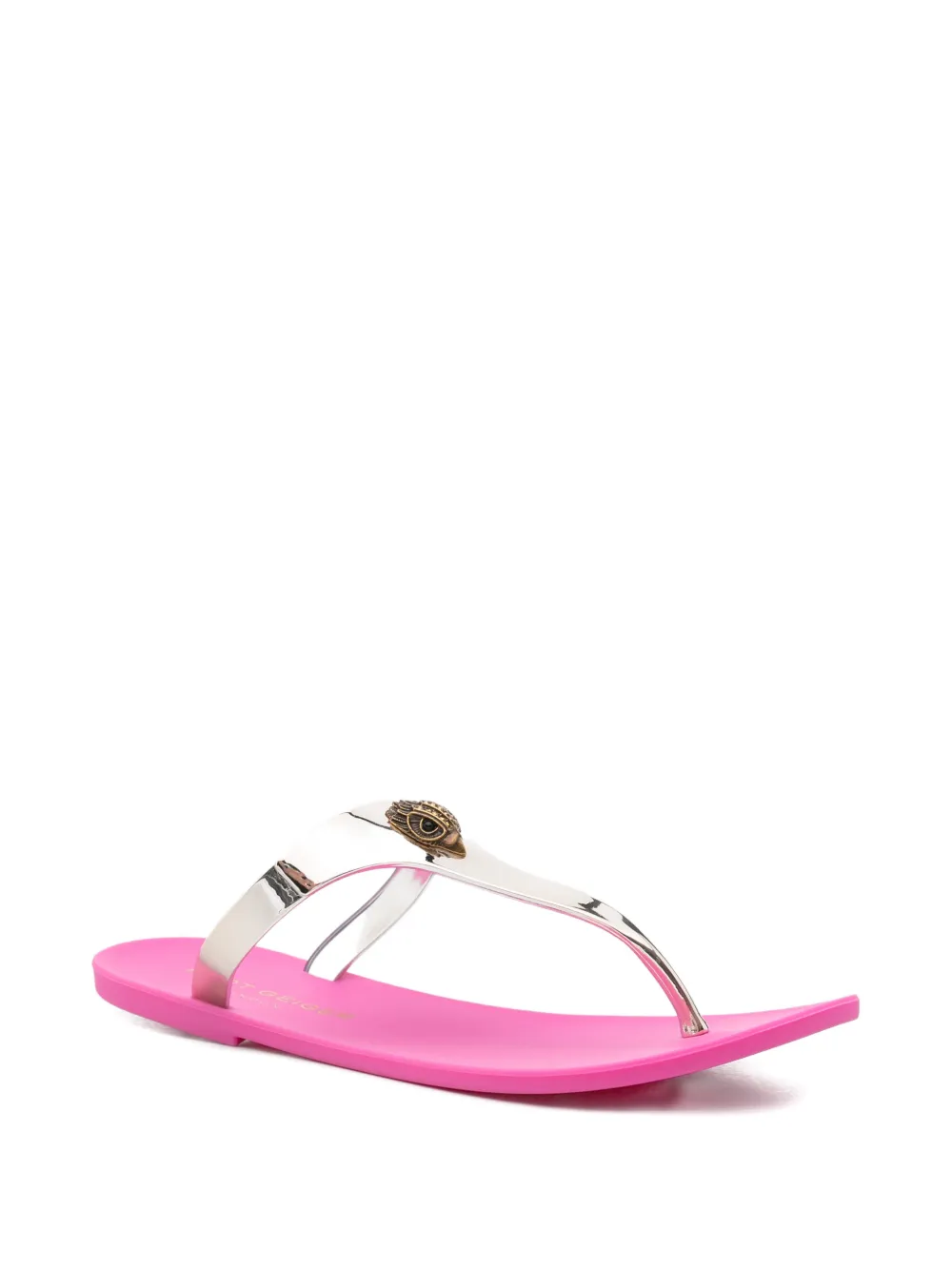 Kurt Geiger London Sandalen met adelaarplakkaat Goud