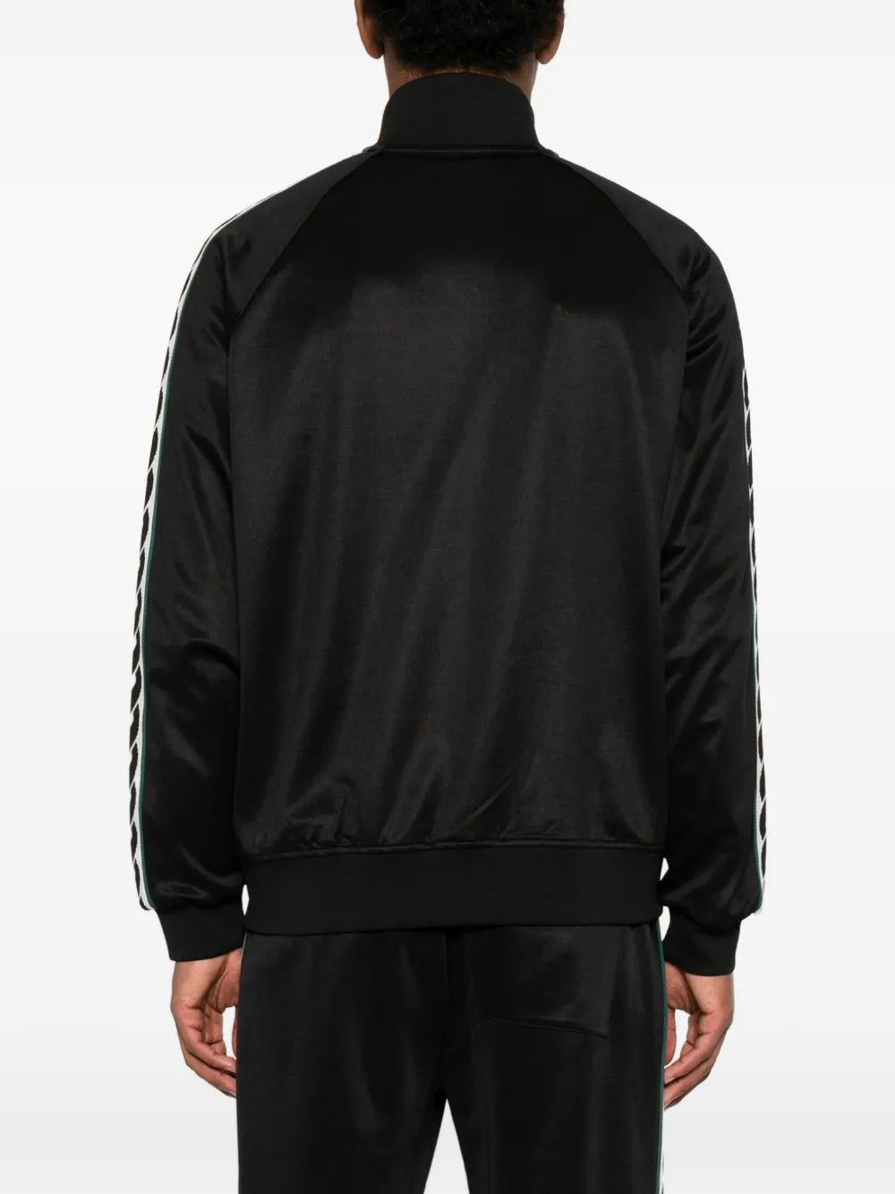 Drôle De Monsieur logo-patch side-stripe Jacket | Black | FARFETCH