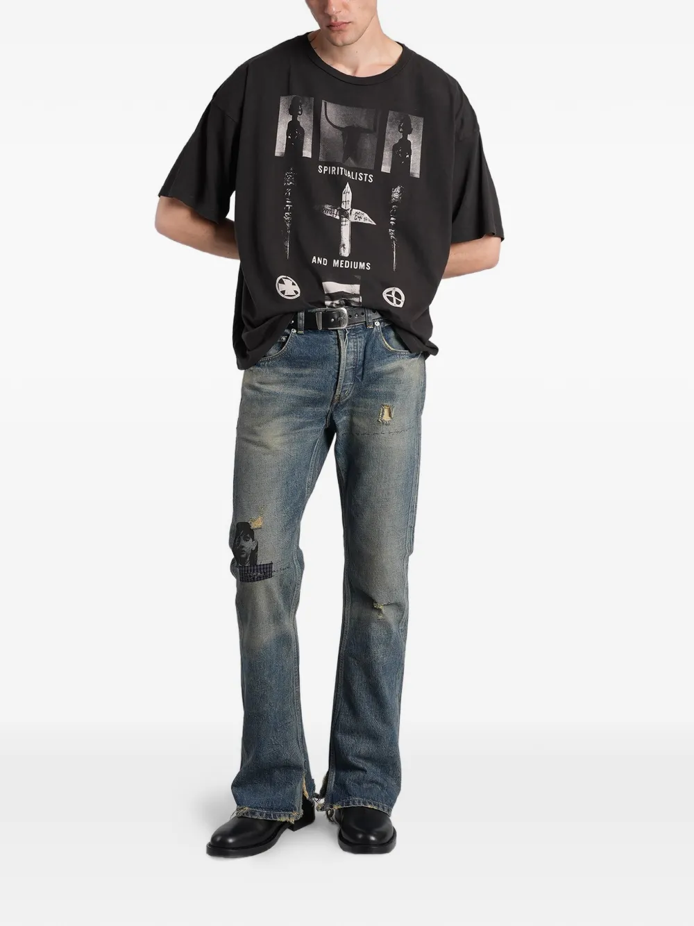 ツ*シ様 【約20万越】ENFANTS RICHES DÉPRIMÉS ペインタ Enfants Riches Déprimés graphic-print T-shirt | Black | FARFETCH