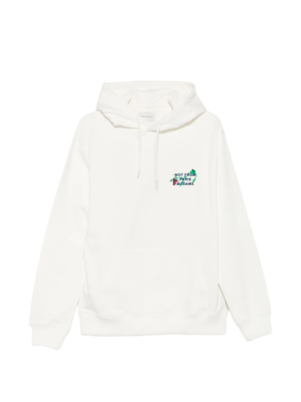 Drôle De Monsieur vine-embroidered hoodie - Toni neutri