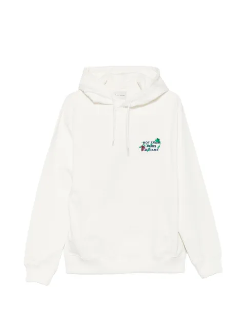 Drôle De Monsieur vine-embroidered hoodie