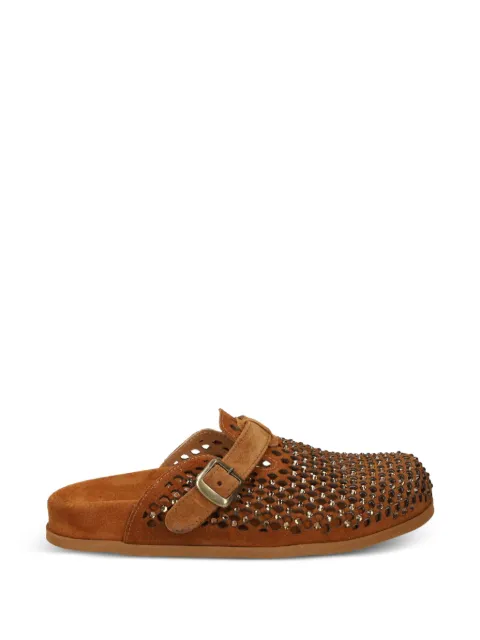 Metisse crystal-embellished mules