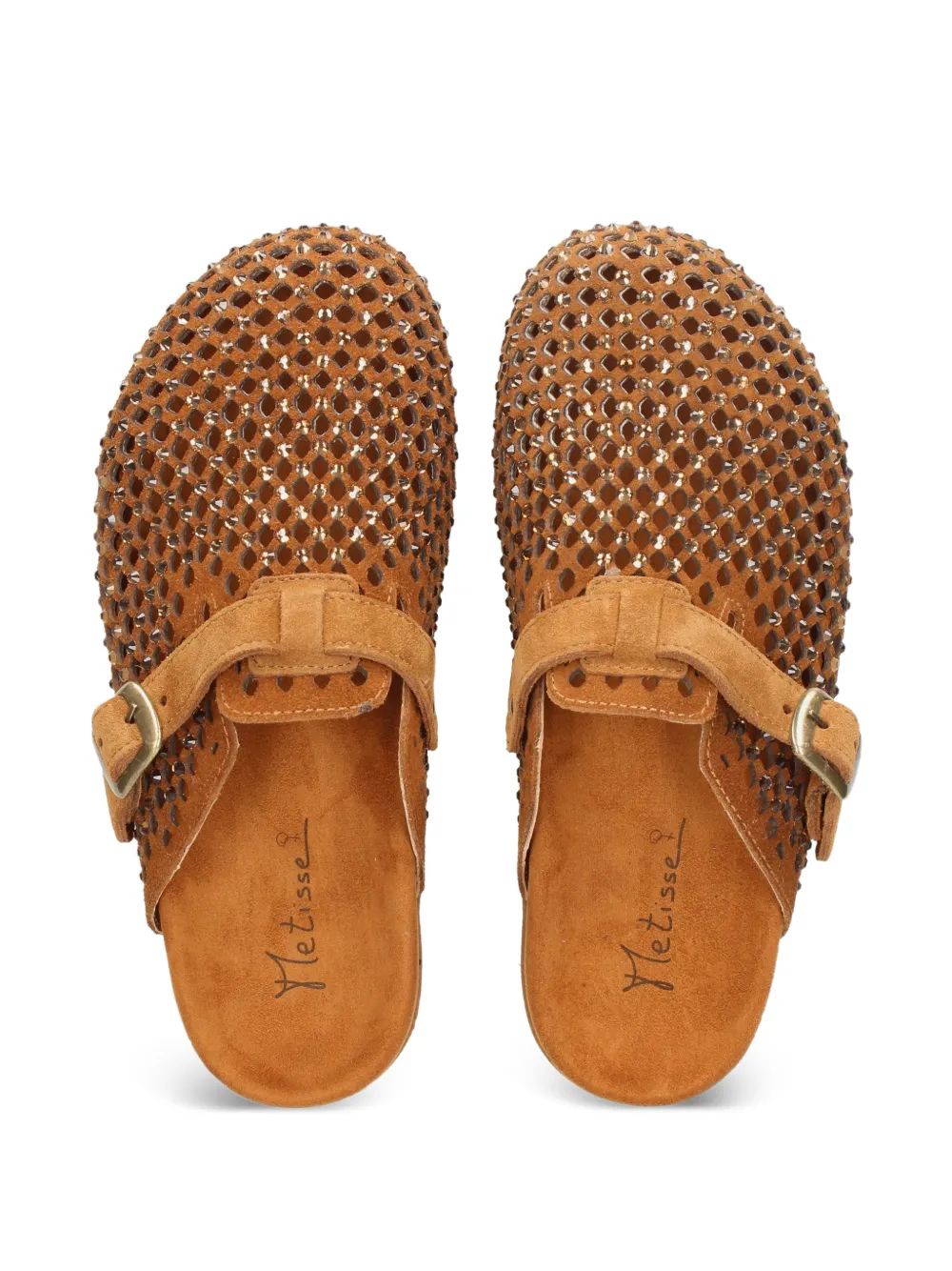 Metisse crystal-embellished mules Bruin