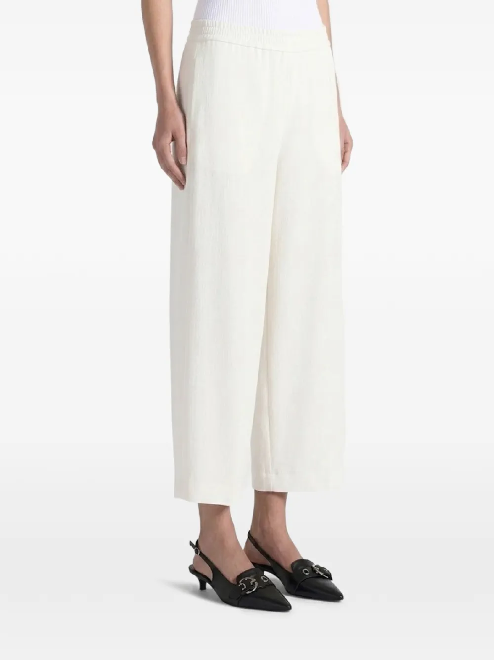 Liviana Conti elasticated-waistband trousers - Weiß