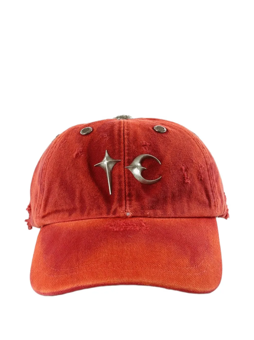 THUG CLUB distressed-effect cap - Rosso