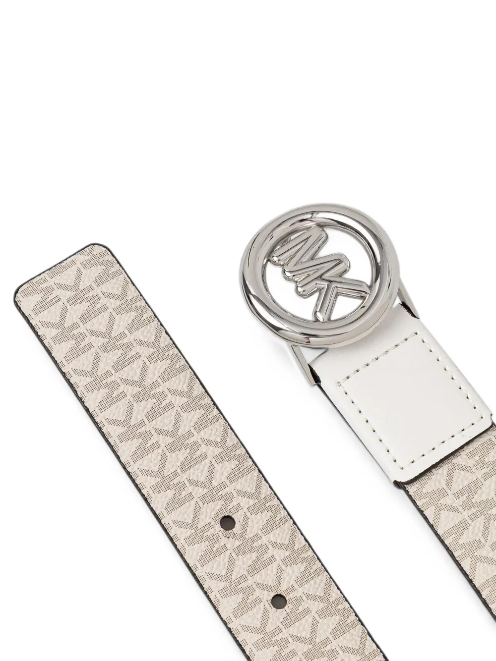 Michael Kors Riem met monogram-patroon en logo-plakkaat Beige