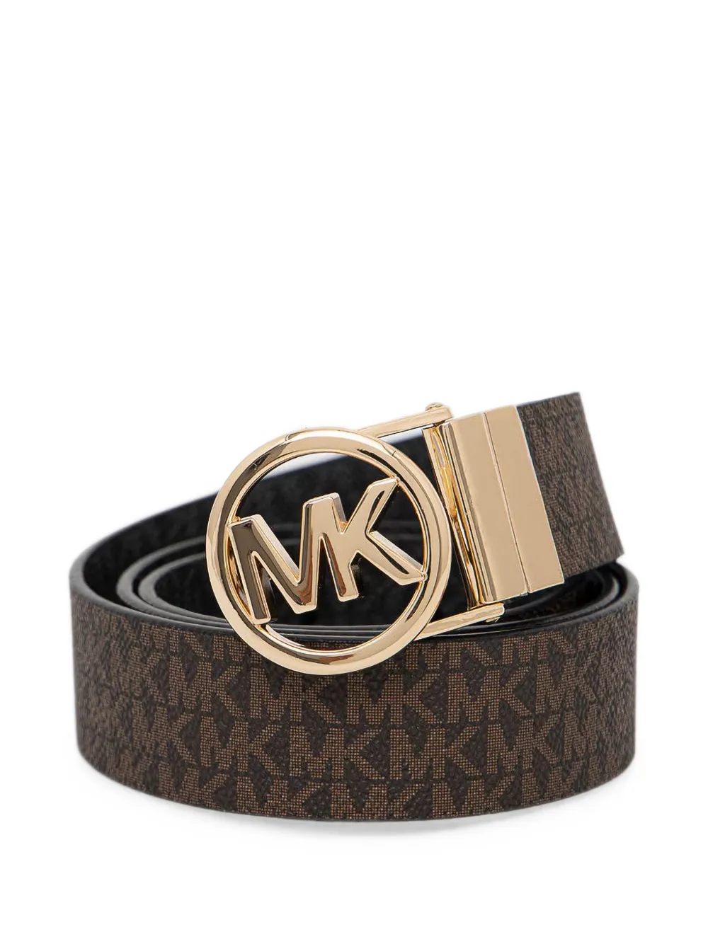 Michael Michael Kors monogram-print reversible belt - Marrone
