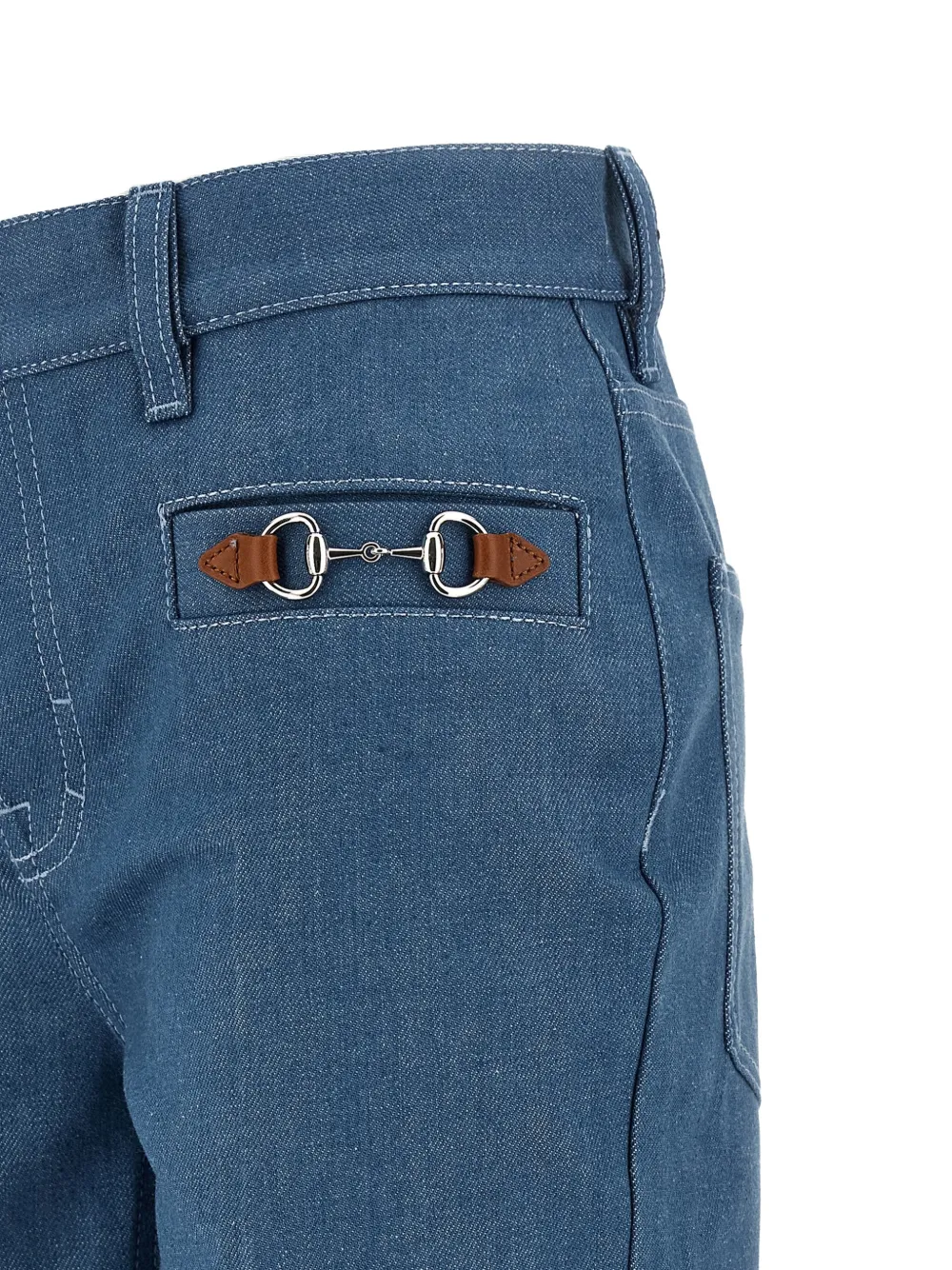Gucci Jeans met Morsetto-detail Blauw