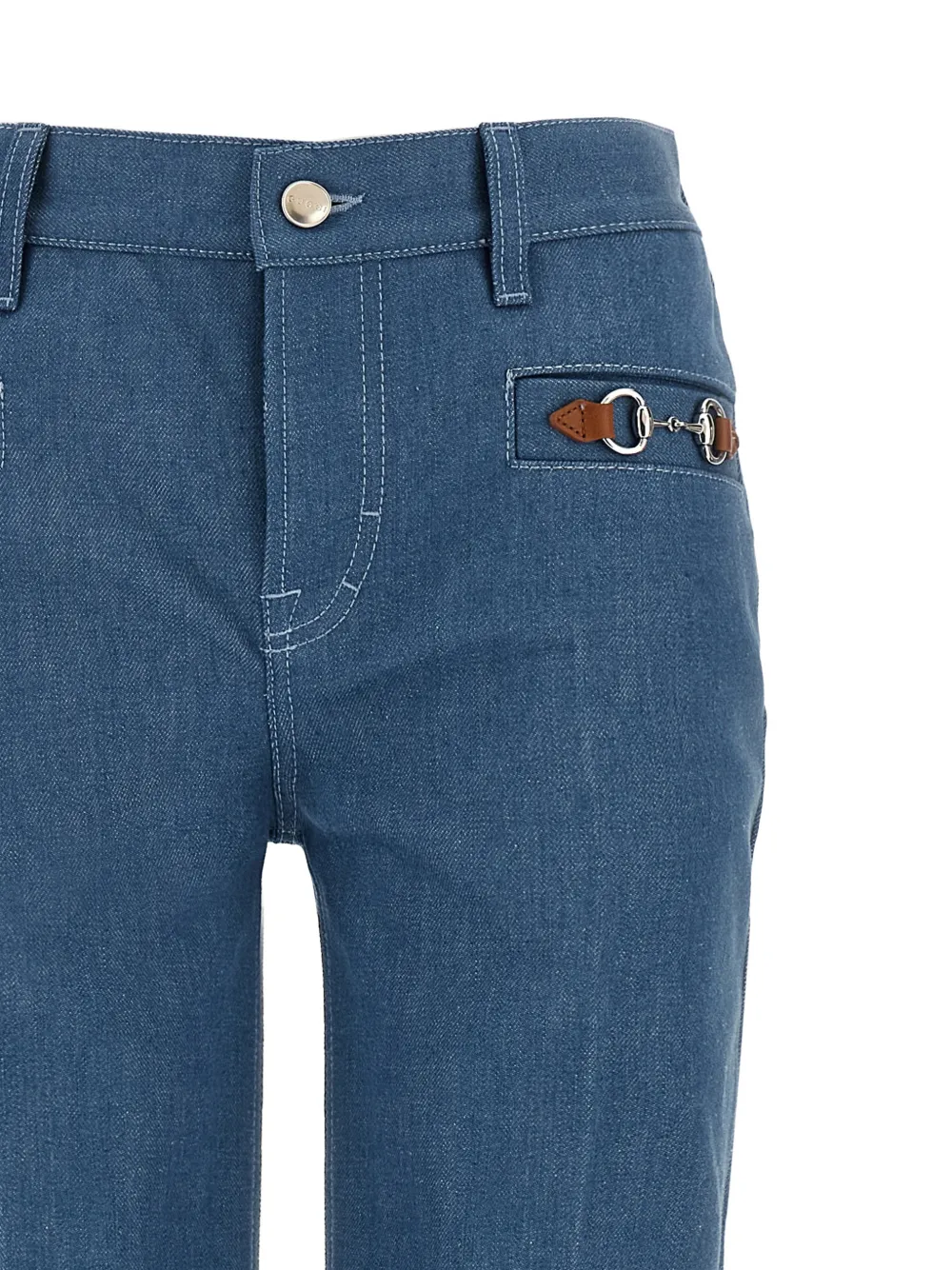 Gucci Jeans met Morsetto-detail Blauw