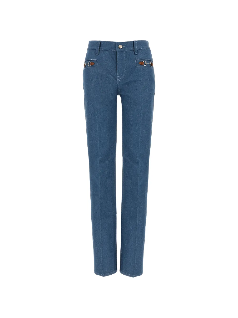 Gucci morsetto-detail jeans - Blau
