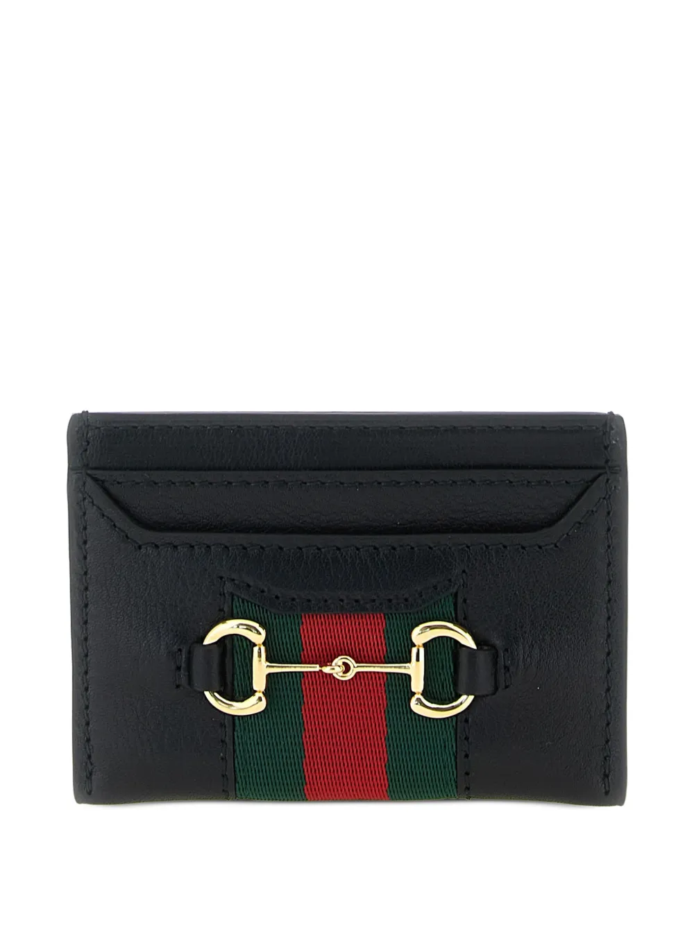 Gucci Web Horsebit card holder - Schwarz