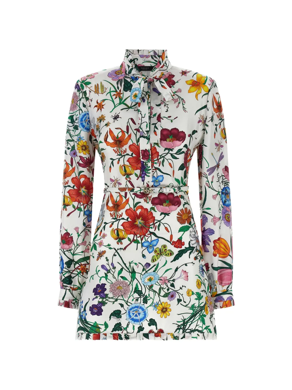Gucci floral mini dress - White