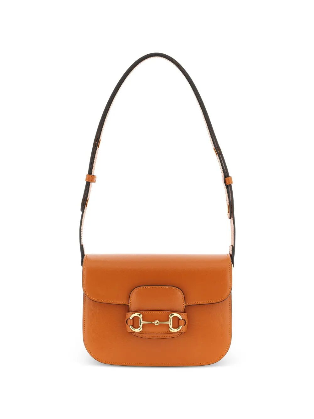Gucci small Horsebit 1955 leather shoulder bag - Orange