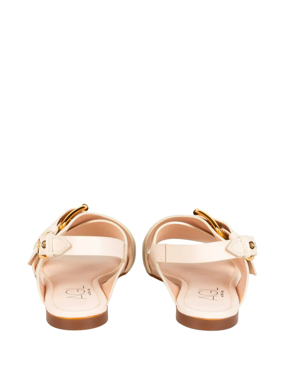 AGL Summer Cross sandalen met gespdetail Beige