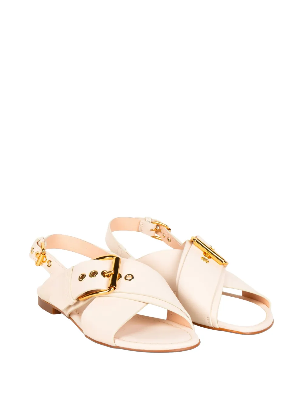 AGL Summer Cross sandalen met gespdetail Beige