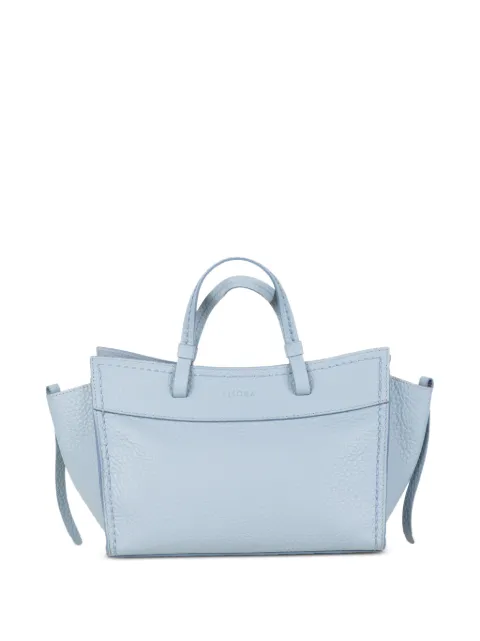 VISONA` grained leather tote bag