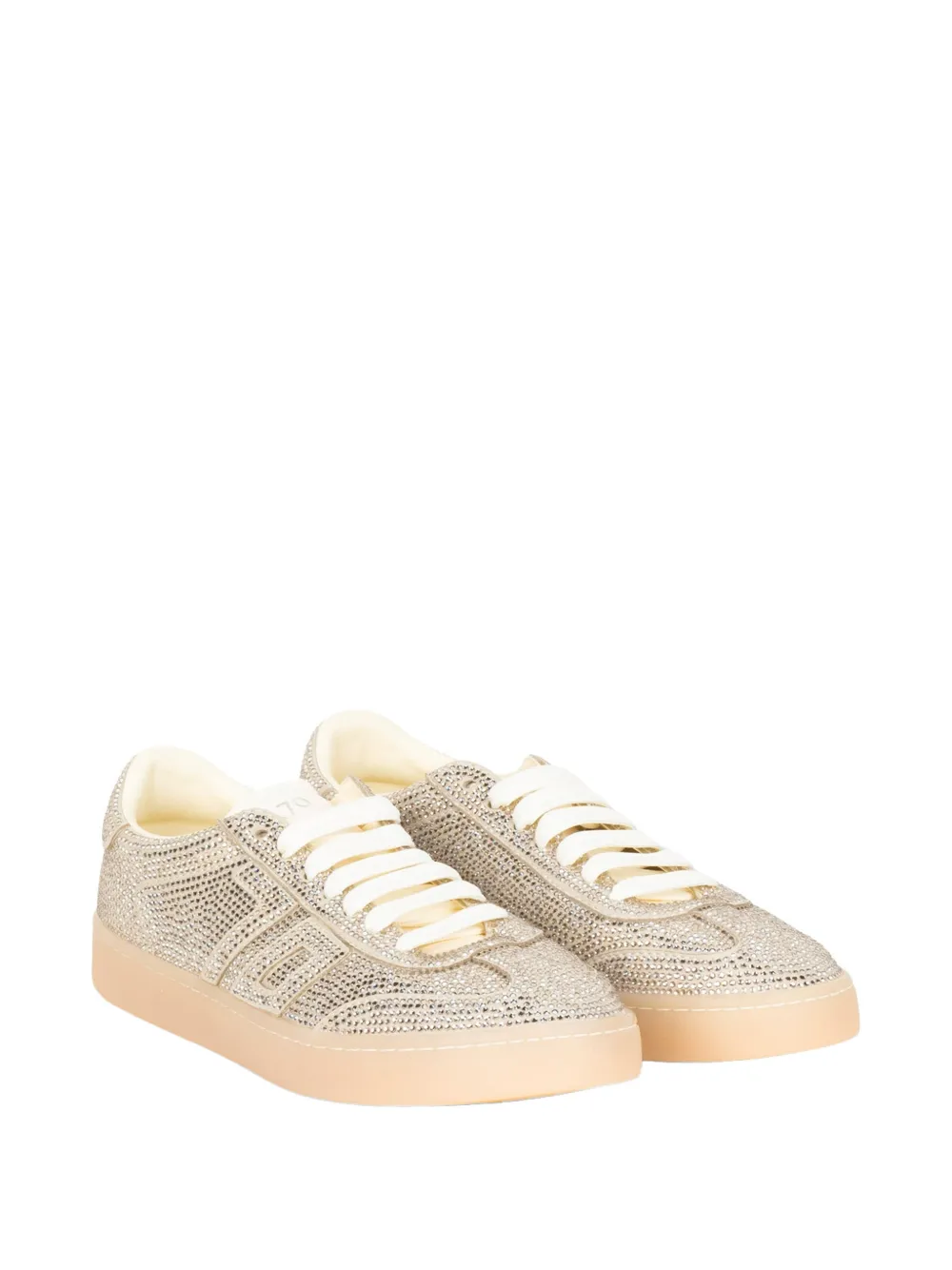 BACK 70 Sneakers verfraaid met stras Goud