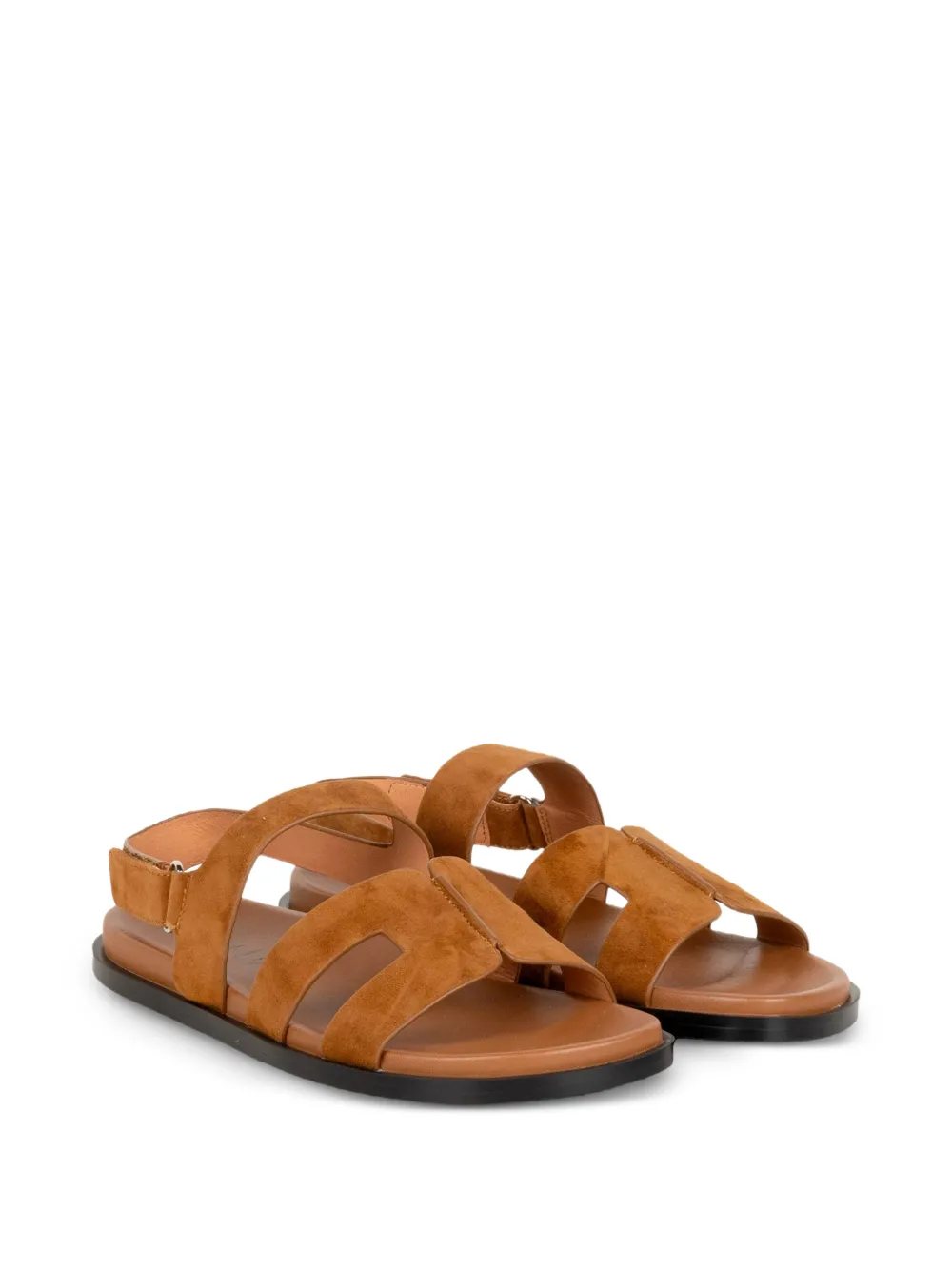 Bibi Lou Mindy cut-out touch-strap sandals Bruin