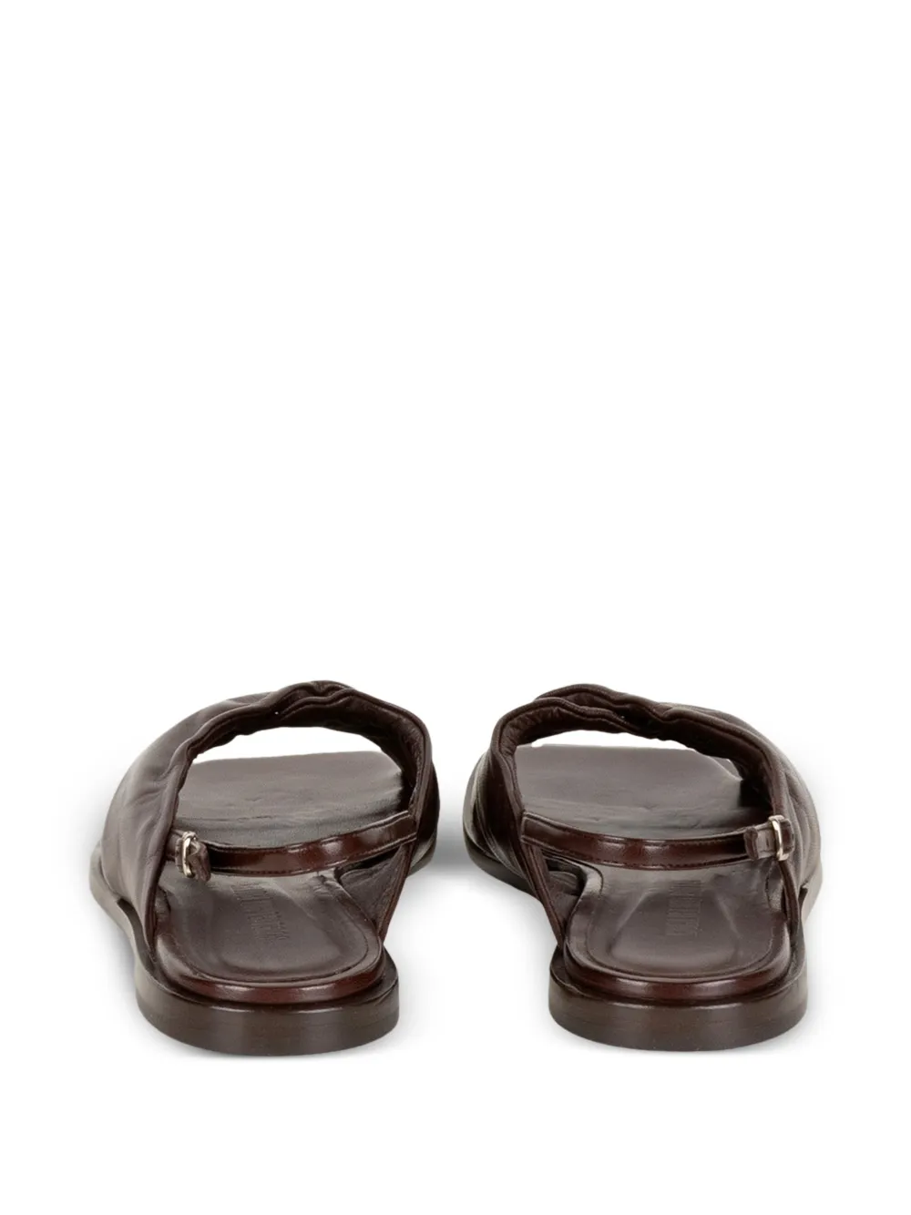 GUGLIELMO ROTTA Tibs Crisscross crossover leather sandals Bruin