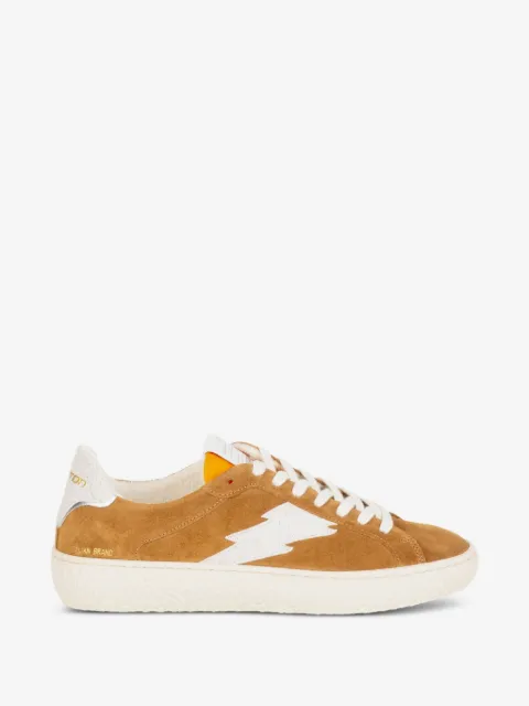 Stokton Power lightning-bolt suede sneakers