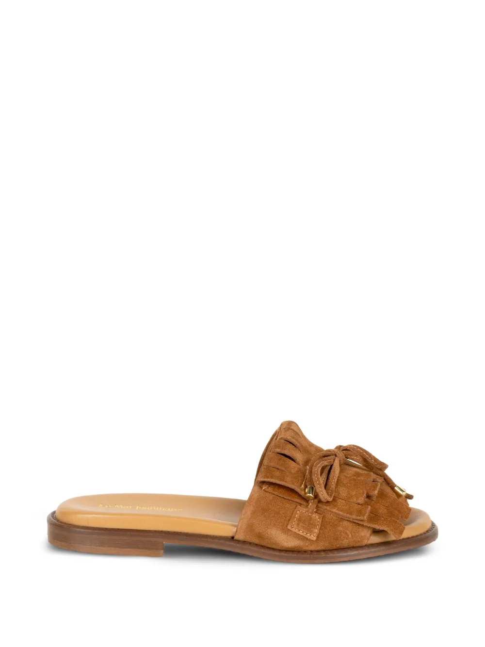 Luca Grossi fringed bow-detail sandals Bruin