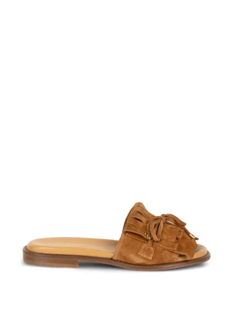 Luca Grossi sandalias con detalle de moño y flecos