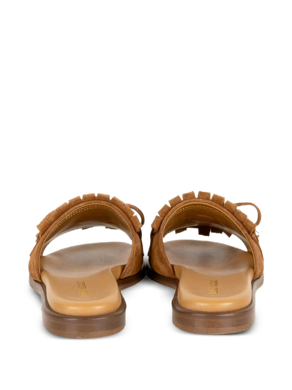 Luca Grossi fringed bow-detail sandals Bruin