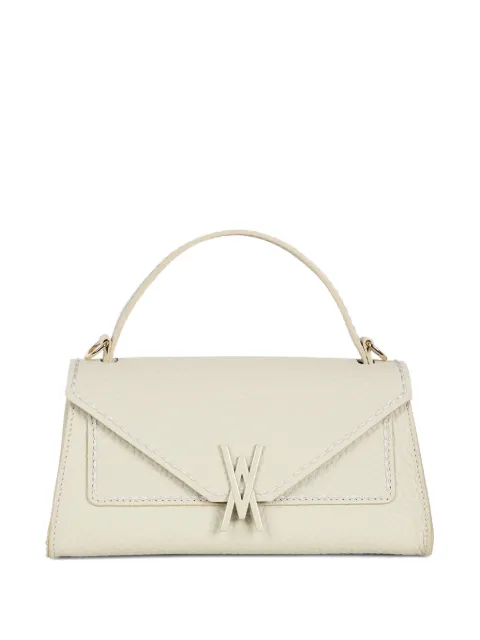 VISONA` Valentina grained-leather envelope clutch bag
