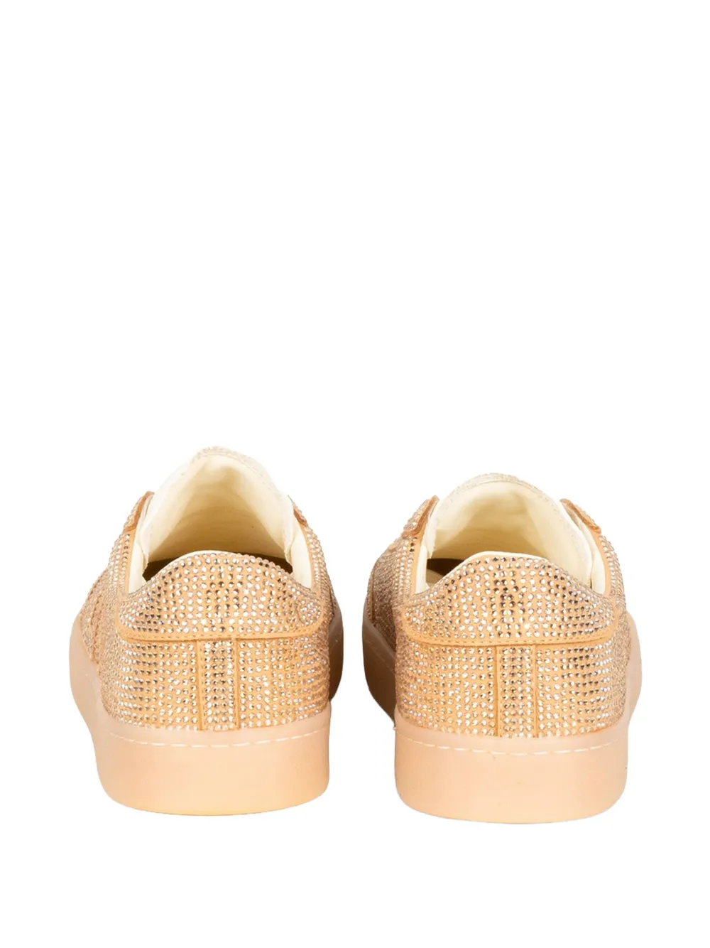 BACK 70 SMART leren sneakers verfraaid met stras Goud