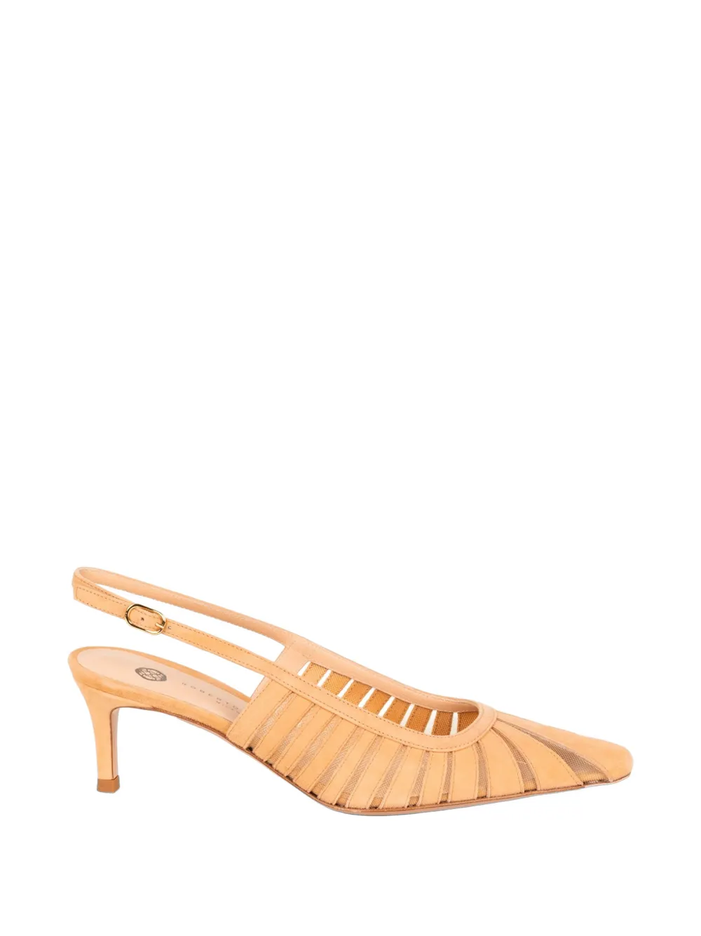 Roberto Festa Fenice panelled suede sandals Beige