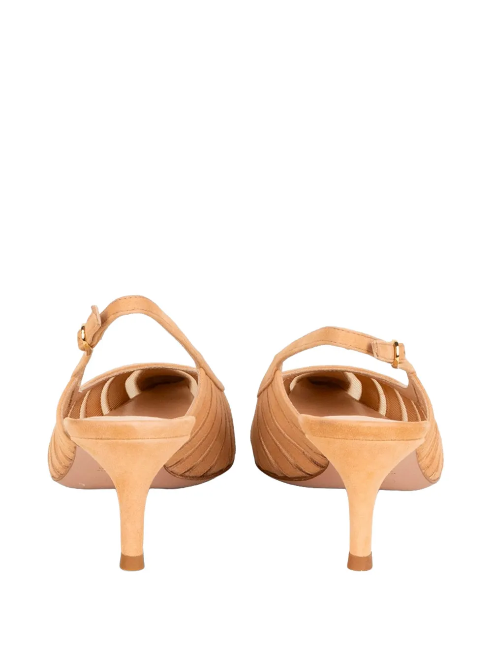 Roberto Festa Fenice panelled suede sandals Beige
