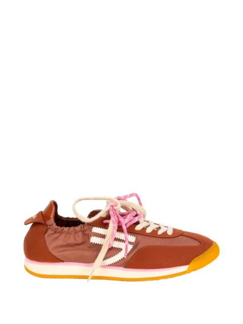 Puraai Panther Brownie suede-panelled logo-patch sneakers