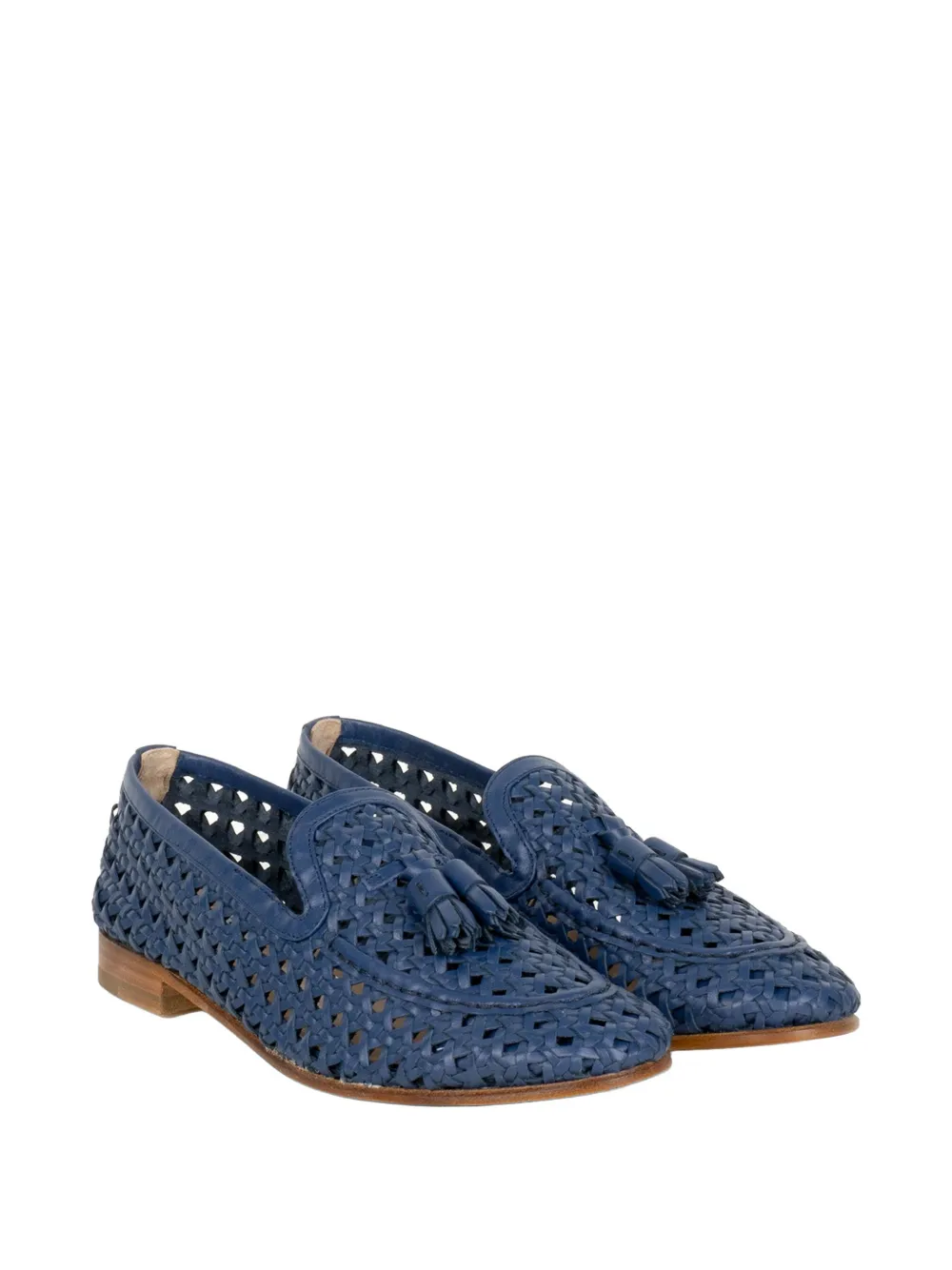 Fratelli Rossetti woven tassel loafers Blauw