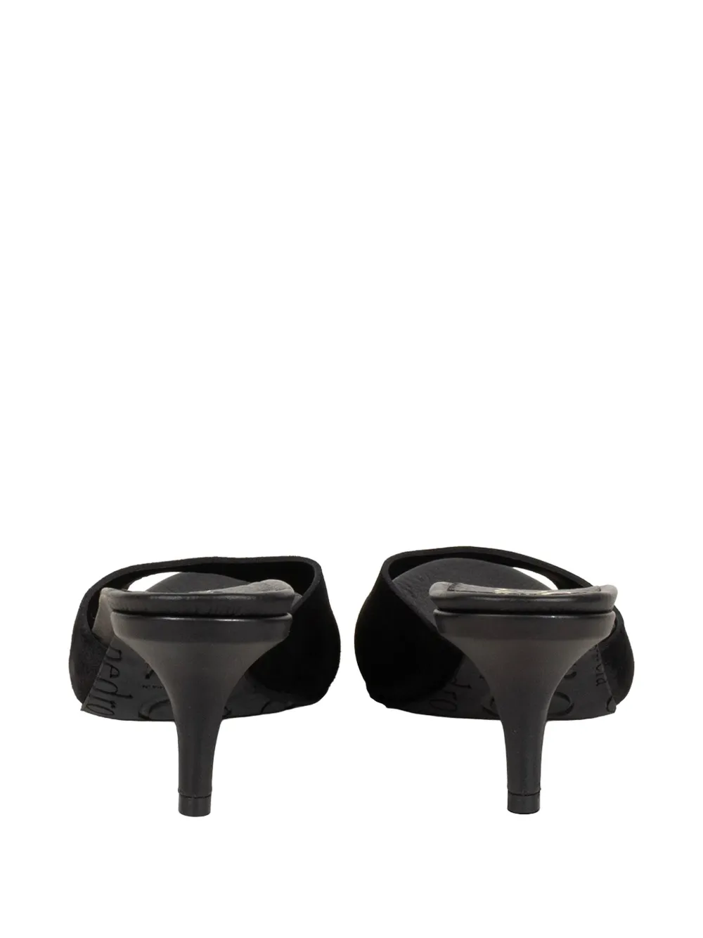 Pedro Garcia Welch suede slip-on sandals Zwart