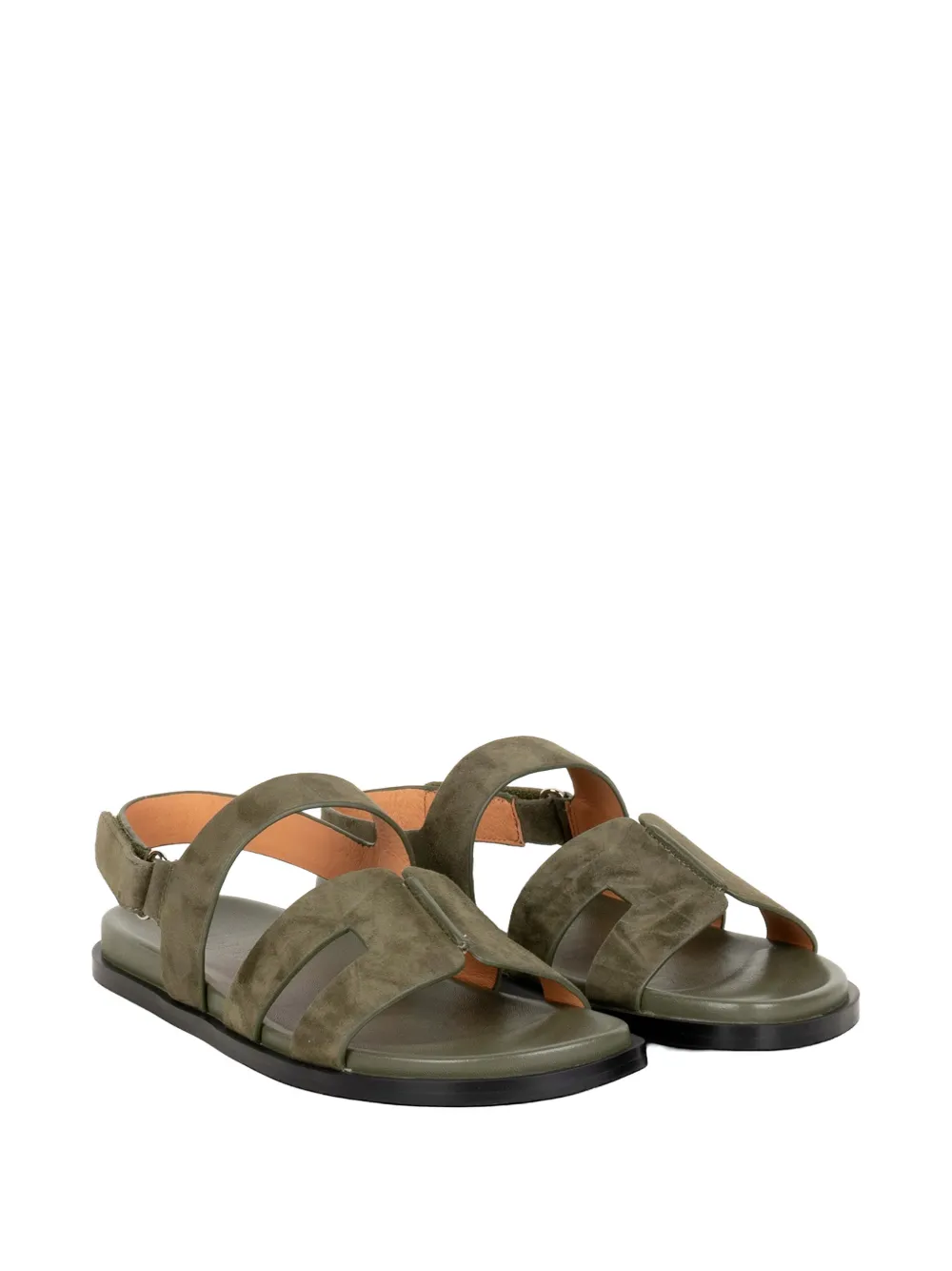 Bibi Lou Mindy touch-strap cutout sandals Groen