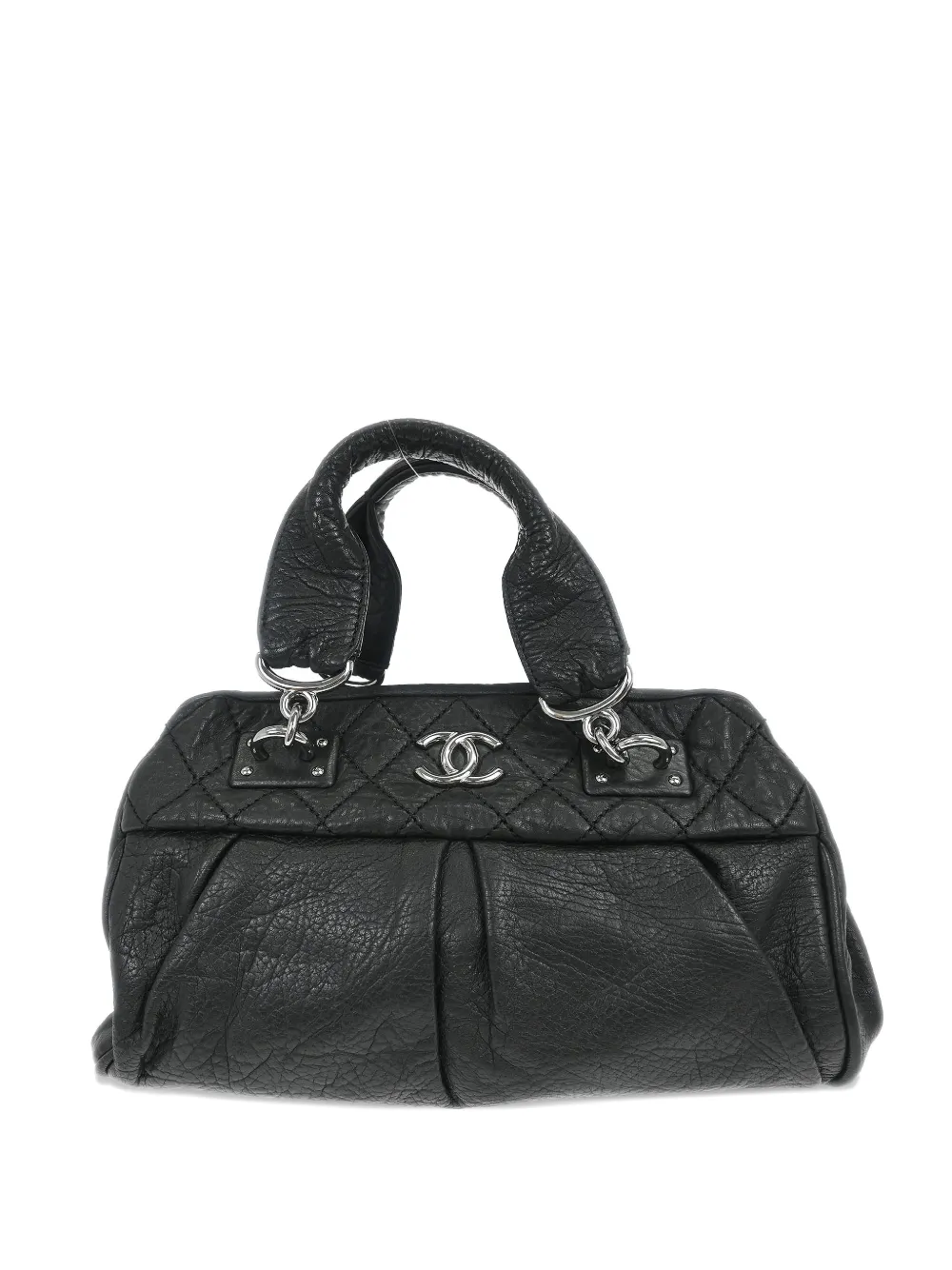 CHANEL Pre-Owned 2008 CC-logo quilted tote bag - Black