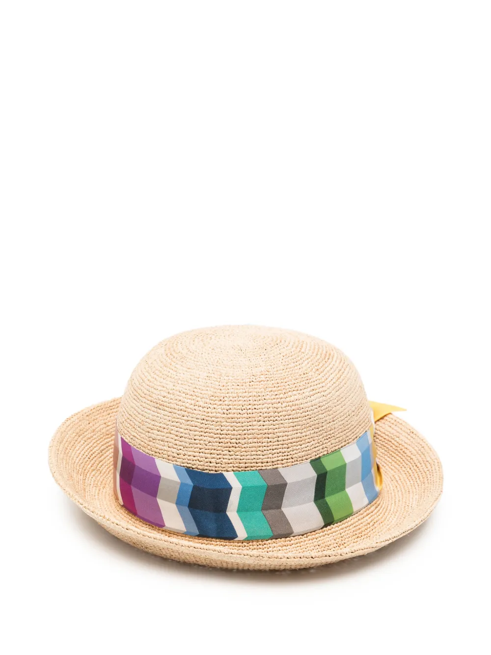 Missoni ribbon-trimmed sun hat - Toni neutri