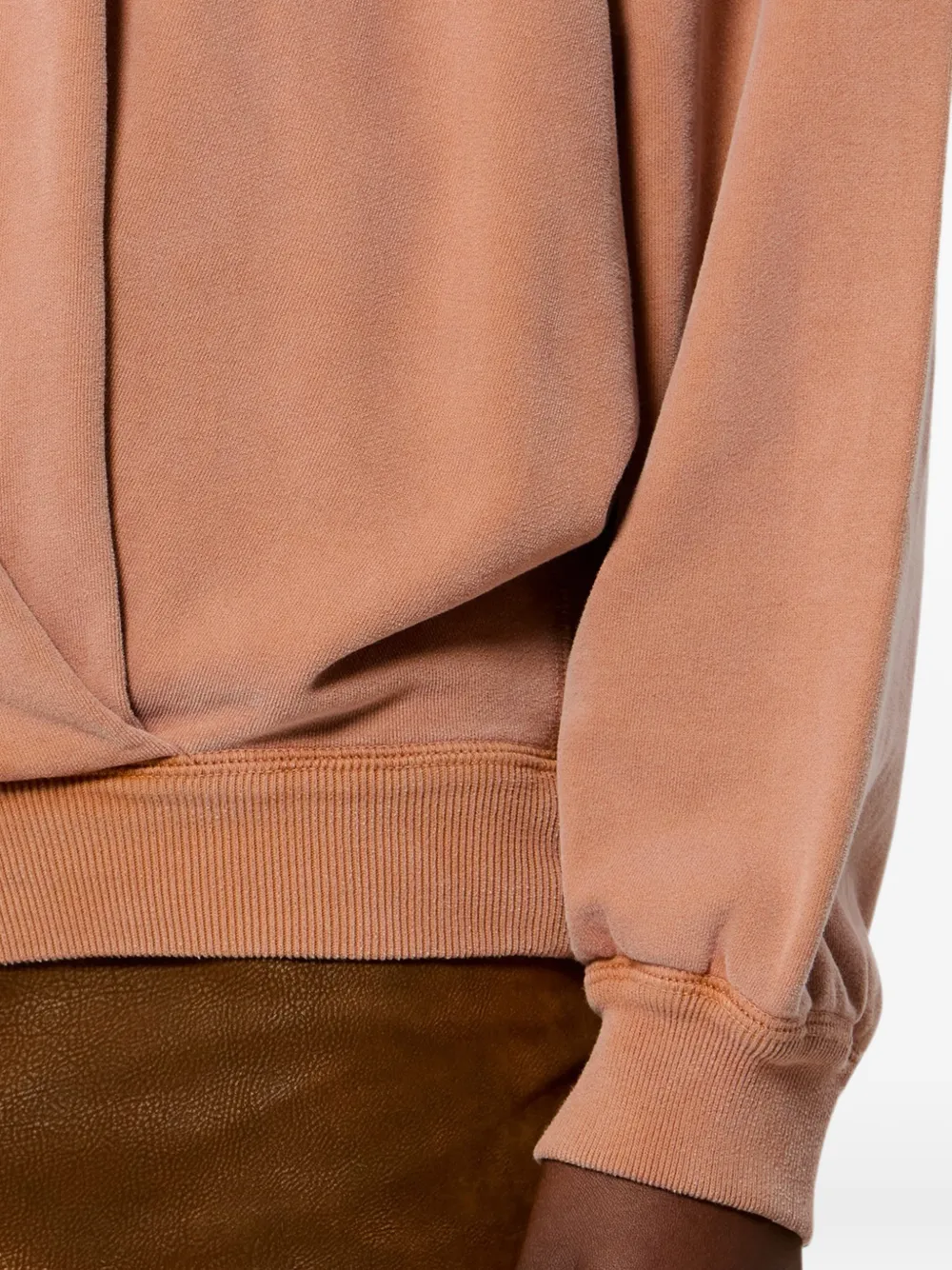 MARANT ÉTOILE Sauria hoodie met gewikkelde voorkant Oranje