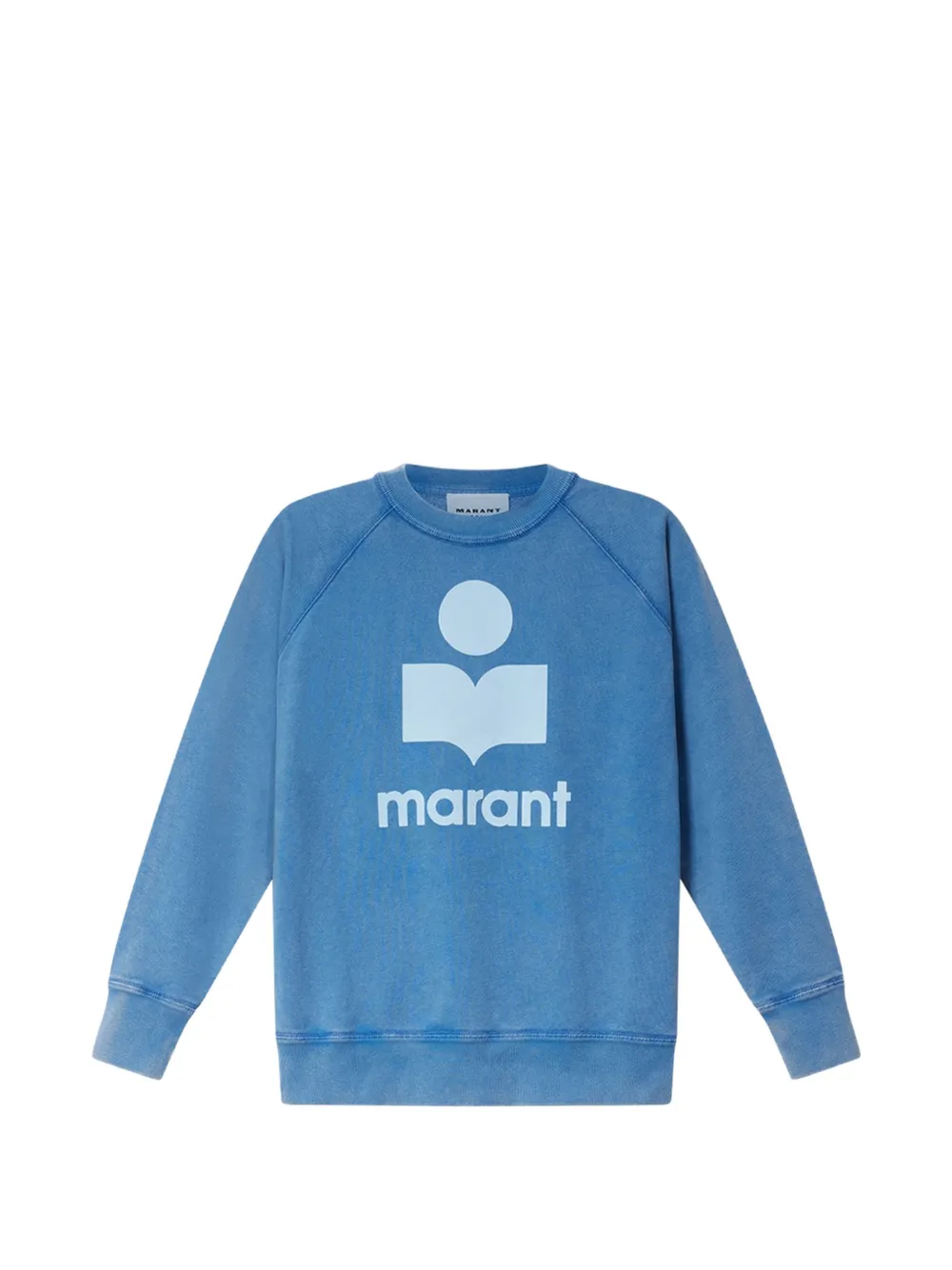 MARANT ÉTOILE logo-print raglan-sleeve sweatshirt - Blu