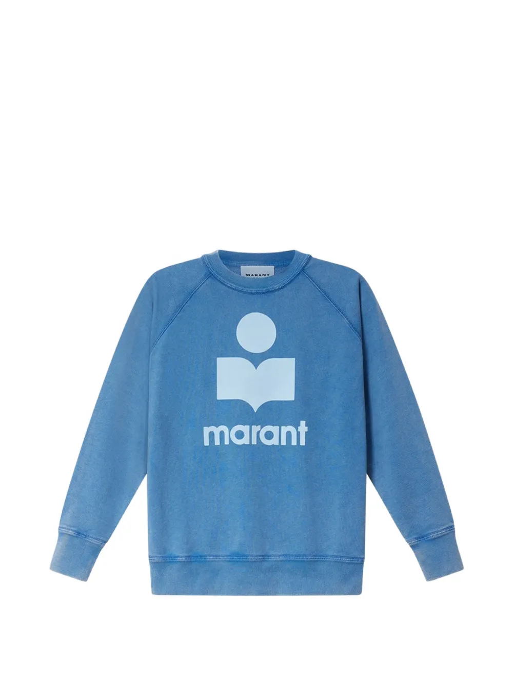 MARANT ÉTOILE logo-print raglan-sleeve sweatshirt - Blu