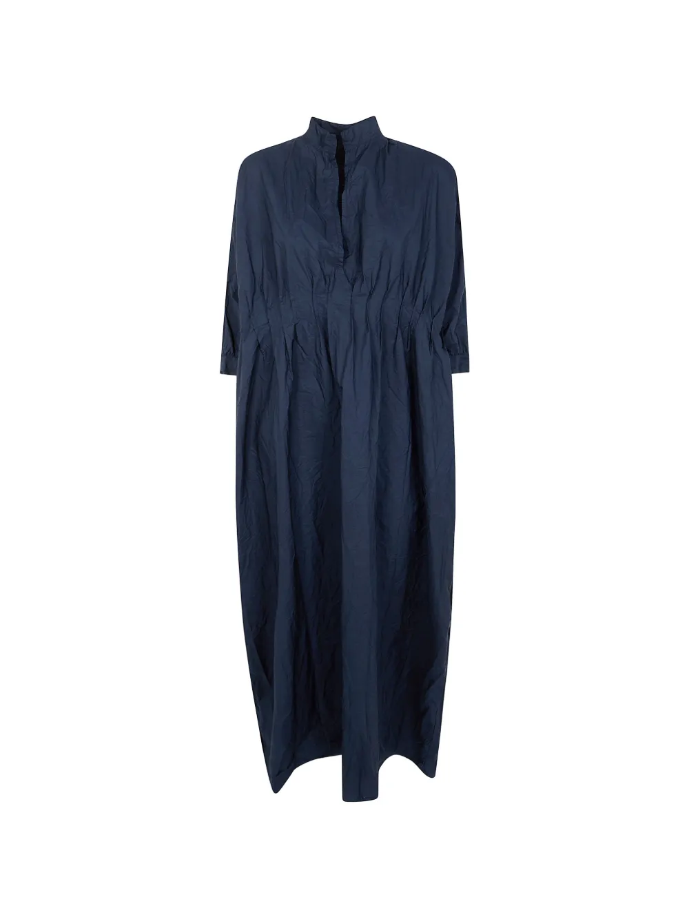 Daniela Gregis pleated long-sleeved dress - Blu
