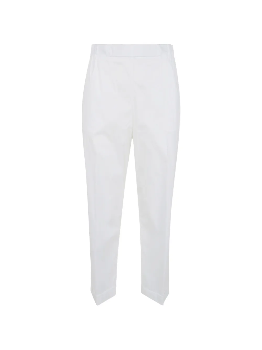Liviana Conti Claude elasticated-waistband tapered trousers - Bianco
