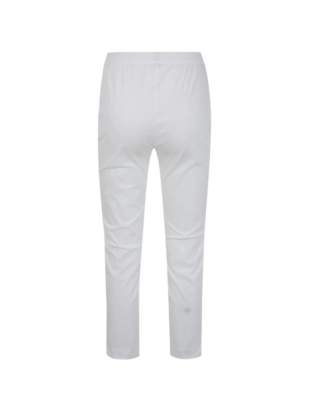 Liviana Conti Livi katoenen broek met elastische tailleband Wit