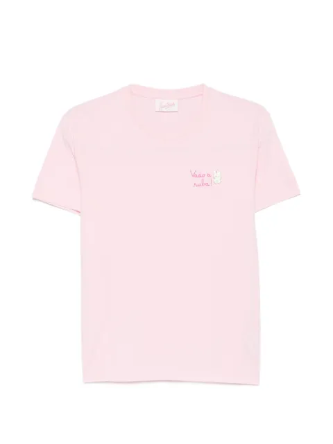 MC2 Saint Barth Emilie T-Shirt mit Logo-Stickerei