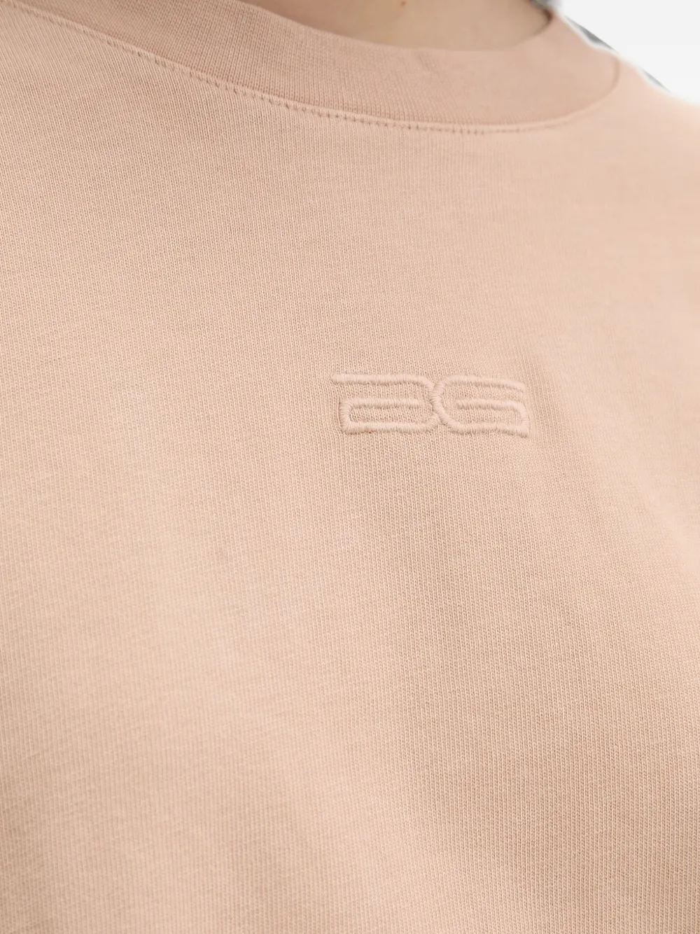 Gestuz JioGZ oversized T-shirt met geborduurd logo Beige